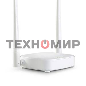 Сетевое оборудование Tenda N301 маршрутизатор 802.11n, до300Мбит/с, 2T2R, LAN: 3х10/100Мбит/с, WAN: 1х10/100Мбит/c, 2 внешние антенны 5дБи