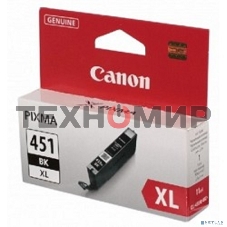 Картридж струйный CLI-451XLBK (6472B001) для Canon PIXMA iP7240, MG5440, 6340, Черный, 4425стр.