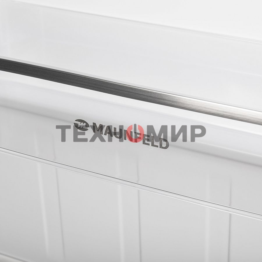 Холодильник Maunfeld MFF144SFW белый глянц. двухкамерный 154/52л морозилка снизу, ручная разморозка