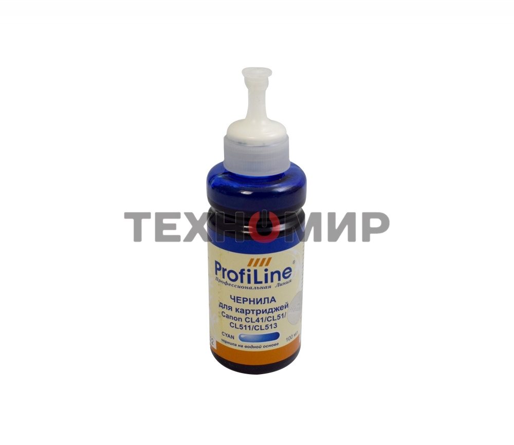 Чернила ProfiLine PL-CL 41/CL 51/CL 511/CL 513 для Canon Cyan 100 мл водн