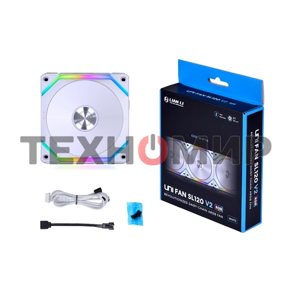 Вентилятор для корпуса Lian-Li SL V2 120 G99.12SLV21W.00 белый 120мм 1600rpm 29dB 4-pin