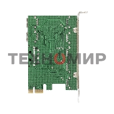 Контроллер ExeGate EXE-317 PCI-E 2.0, 5*USB 3.0 ext + 2*USB 3.0 int, разъем доп.питания (OEM)