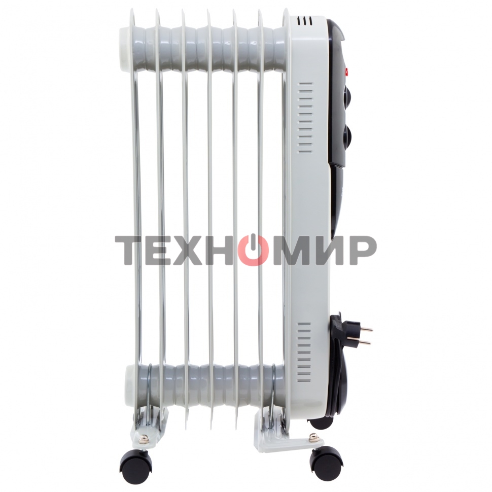 Обогреватель масляный MTX OCH-1500, белый, 1500 Вт, 15 м2, термостат