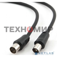 Кабель телевизионный Cablexpert Coaxial M/F, 1.8м