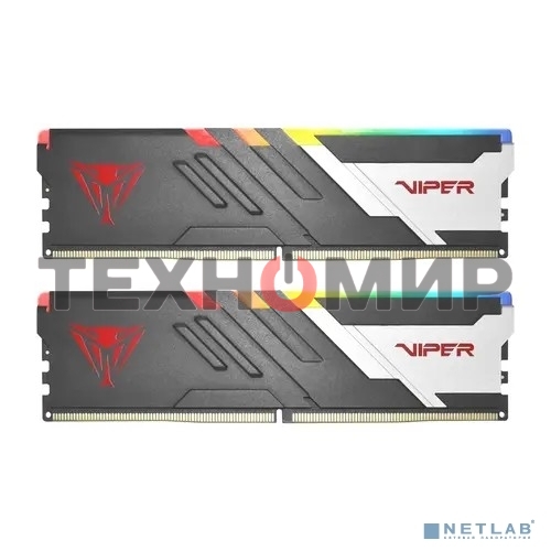 Оперативная память Patriot Viper Venom, DDR5, 64GB (2x32GB), 5600MHz, CL40, DIMM, с радиаторами, RGB, черный