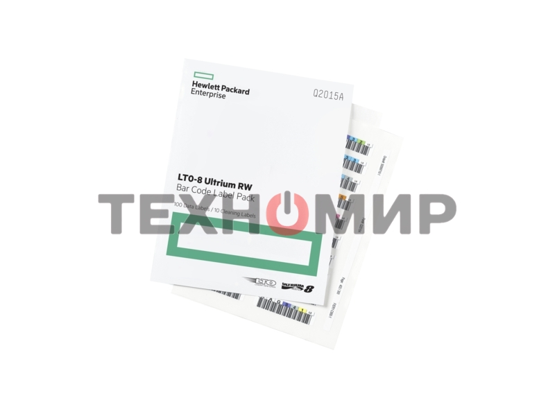 Наклейка HPE Q2015A LTO-8 Ultrium RW Bar Code Label Pack