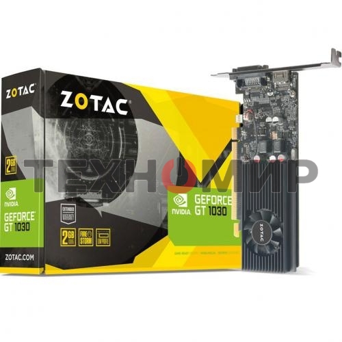 Видеокарта Zotac GT 1030 2Gb GDDR5,64bit, HDCP, HDMI/DVD-D, ZT-P10300A-10L, RTL