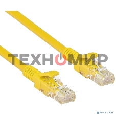 Патч-корд UTP cat.5e, 2м ExeGate желтый