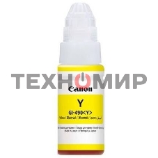 Чернила Canon GI-490Y 0666C001 желтый для Canon Pixma G1400/2400/3400 (70мл)