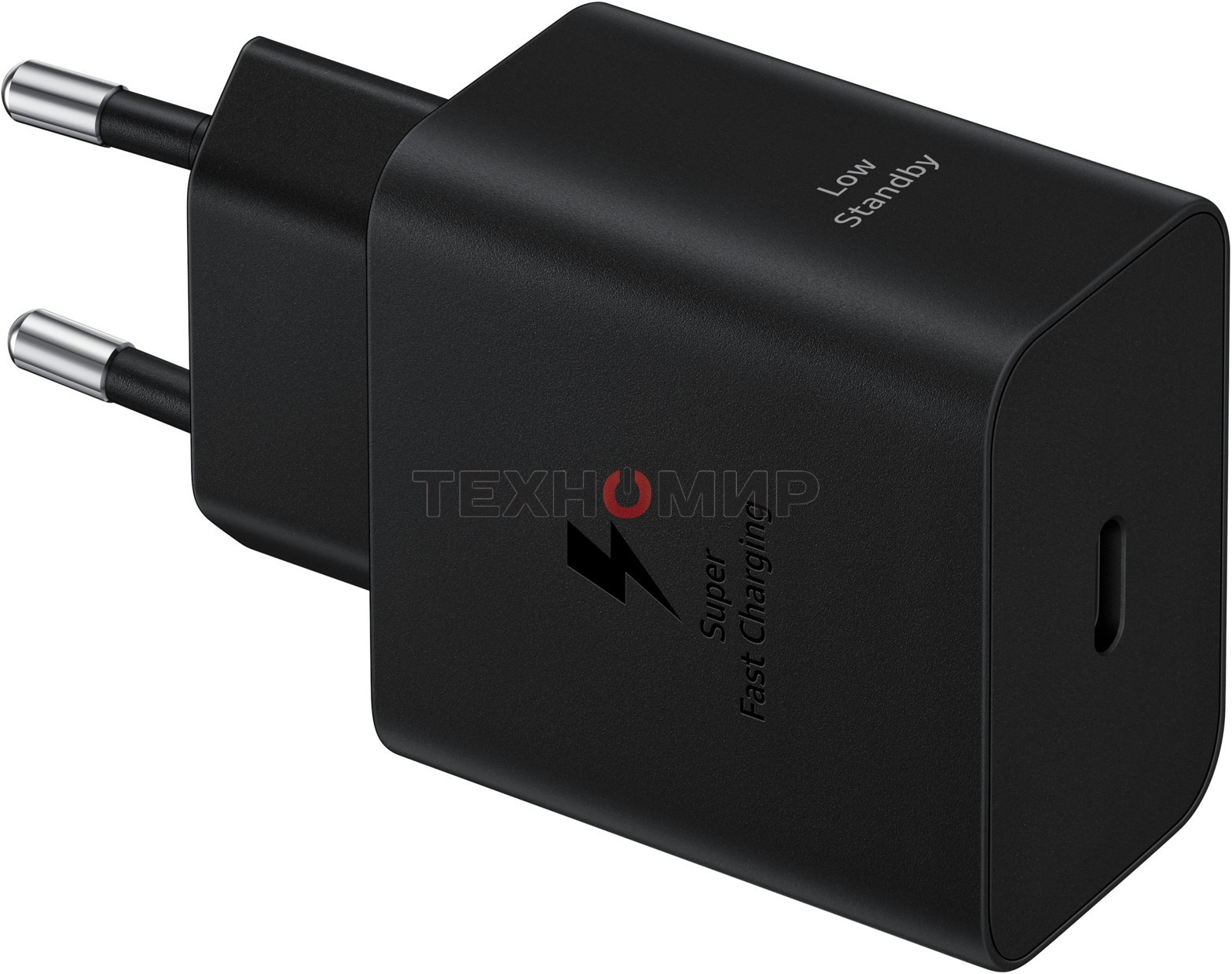 Сетевое зарядное устройство Samsung 45W (USB Type-C порт, кабель USB Type-C в комплекте), черное