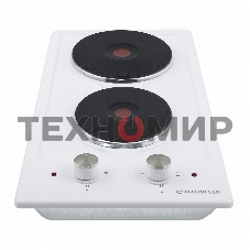 Электрическая варочная панель Maunfeld EEHE.32.4W, конфорок: 2 шт., эмаль, независимая, белый