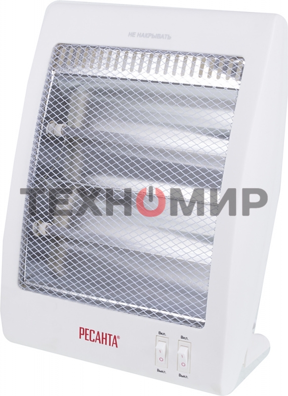 Обогреватель инфракрасный Ресанта ИКО-800Л, белый, кварцевый, 800 Вт, 8 м2 (67/5/9)