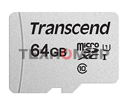 Флеш карта microSD 64Gb Transcend microSDXC Class 10 UHS-I U1, (без адаптера), TLC