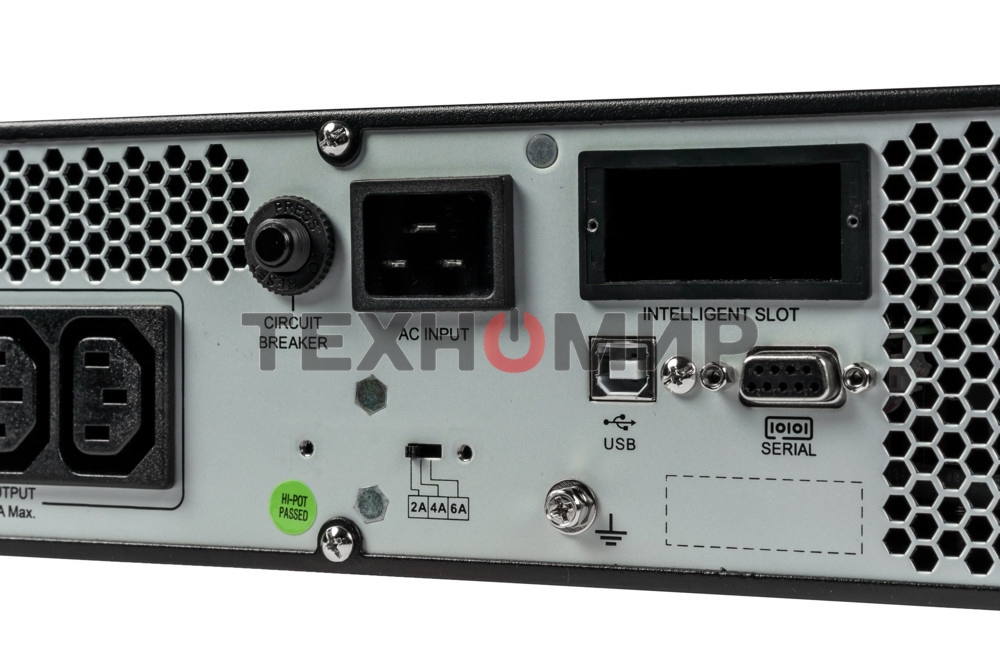 Источник бесперебойного питания Systeme Electriс Smart-Save Online SRV, 2000VA/1800W, On-Line, Extended-run, Rack 4U (Tower convertible), LCD, Out: 6xC13, SNMP Intelligent Slot, USB, RS-232