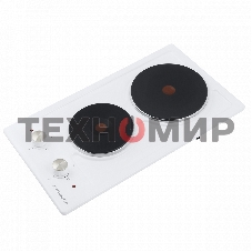 Электрическая варочная панель Maunfeld EEHE.32.4W, конфорок: 2 шт., эмаль, независимая, белый