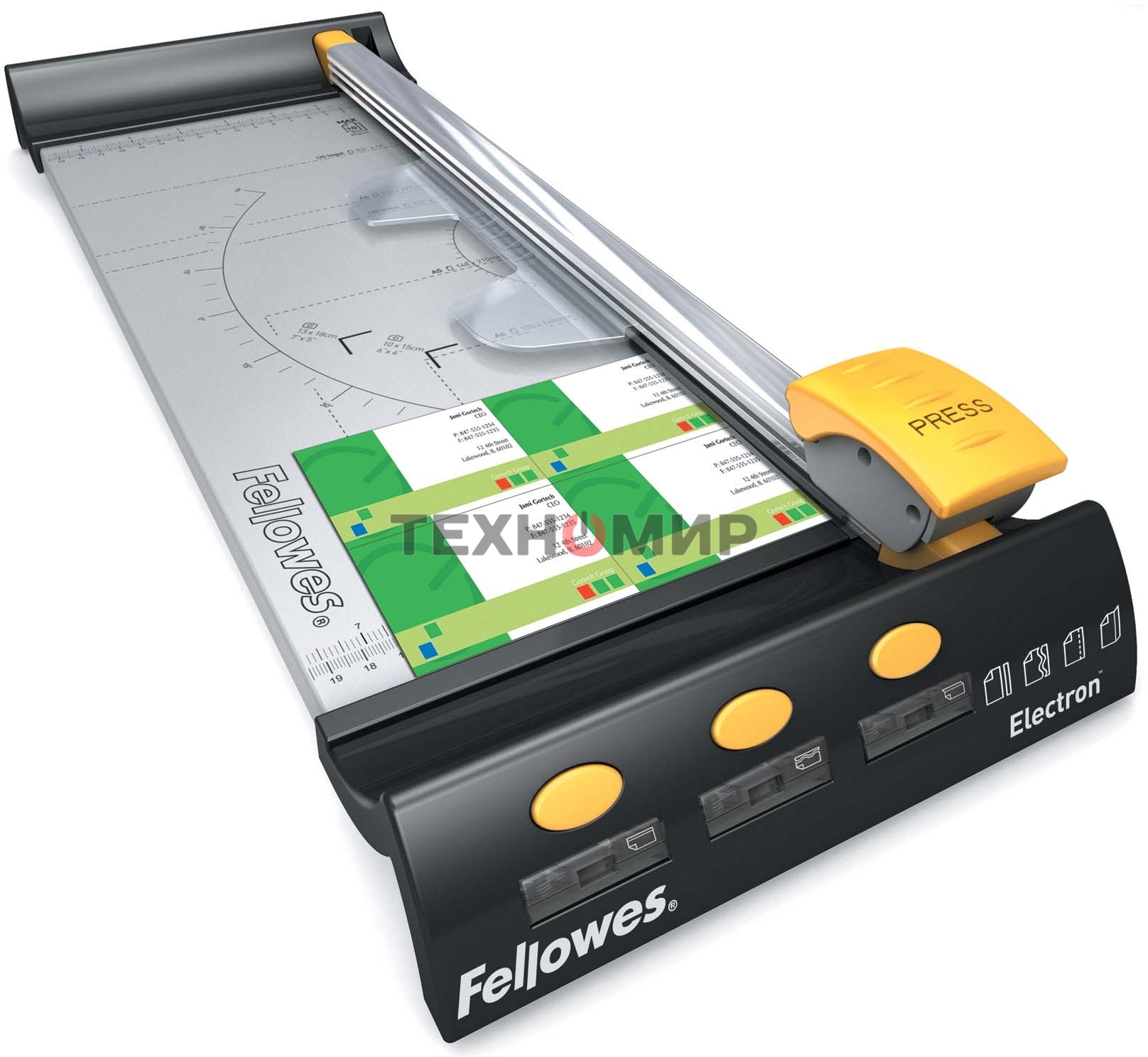 Резак дисковый Fellowes Electron A3 (FS-54105) A3/10лист./455мм/ручн.прижим