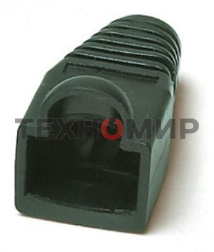 Изолирующий колпачок Hyperline BOOT-BK-10 для разъемов RJ-45, черный (10 шт.)