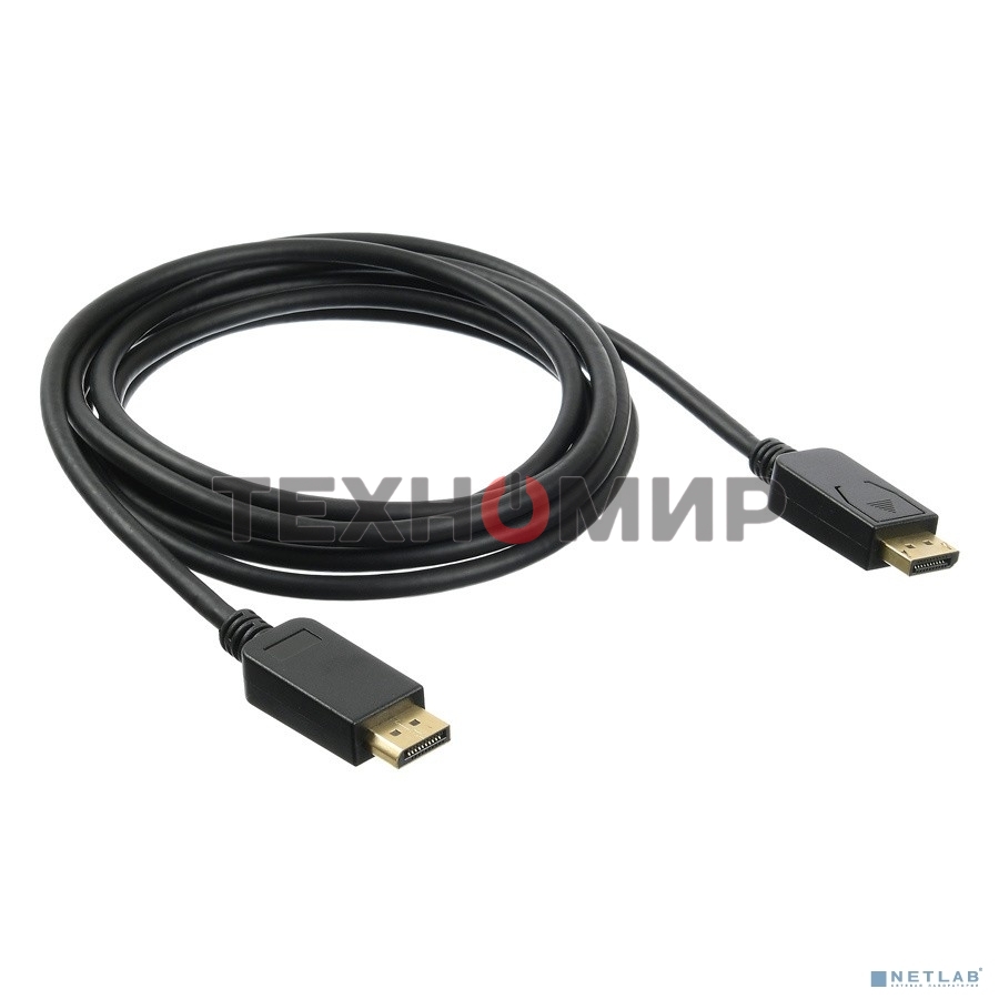 Кабель аудио-видео Buro v 1.2 DisplayPort (m)/DisplayPort (m) 3м. позолоченные контакты черный