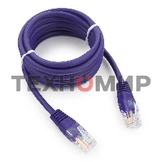Патч-корд UTP Cablexpert cat.5e, 2м, литой, многожильный, фиолетовый