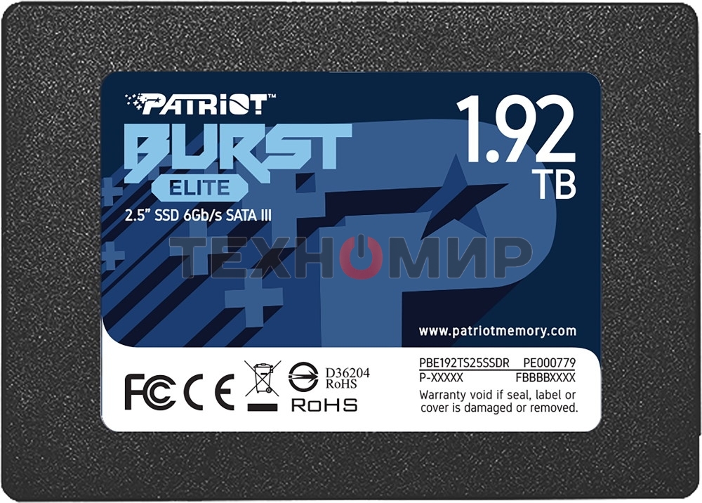 Накопитель SSD Patriot Burst Elite, 1.92Tb, SATA, 2.5