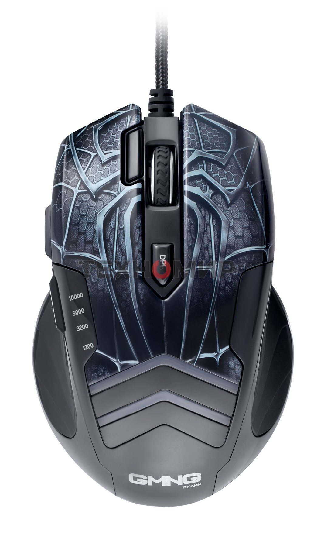 Мышь проводная GMNG XM007 черный/красный, 10000 dpi, USB, кнопки - 7