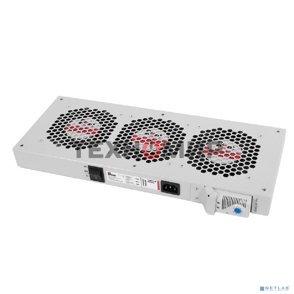 Модуль ЦМО вентиляторный, 3 вентилятора с терморегулятором R-FAN-3T