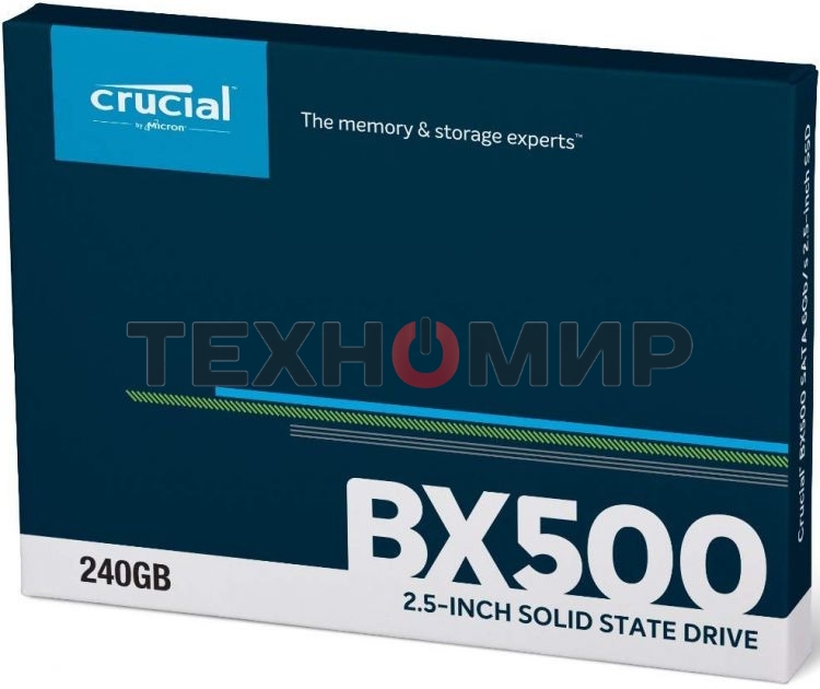 Накопитель SSD Crucial BX500, 240Gb, 2.5
