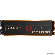 Накопитель SSD ADATA LEGEND 960 MAX, 2Tb, PCIe 4.0 x4, M.2 2280, NVMe, R/W 7400/6800, с радиатором