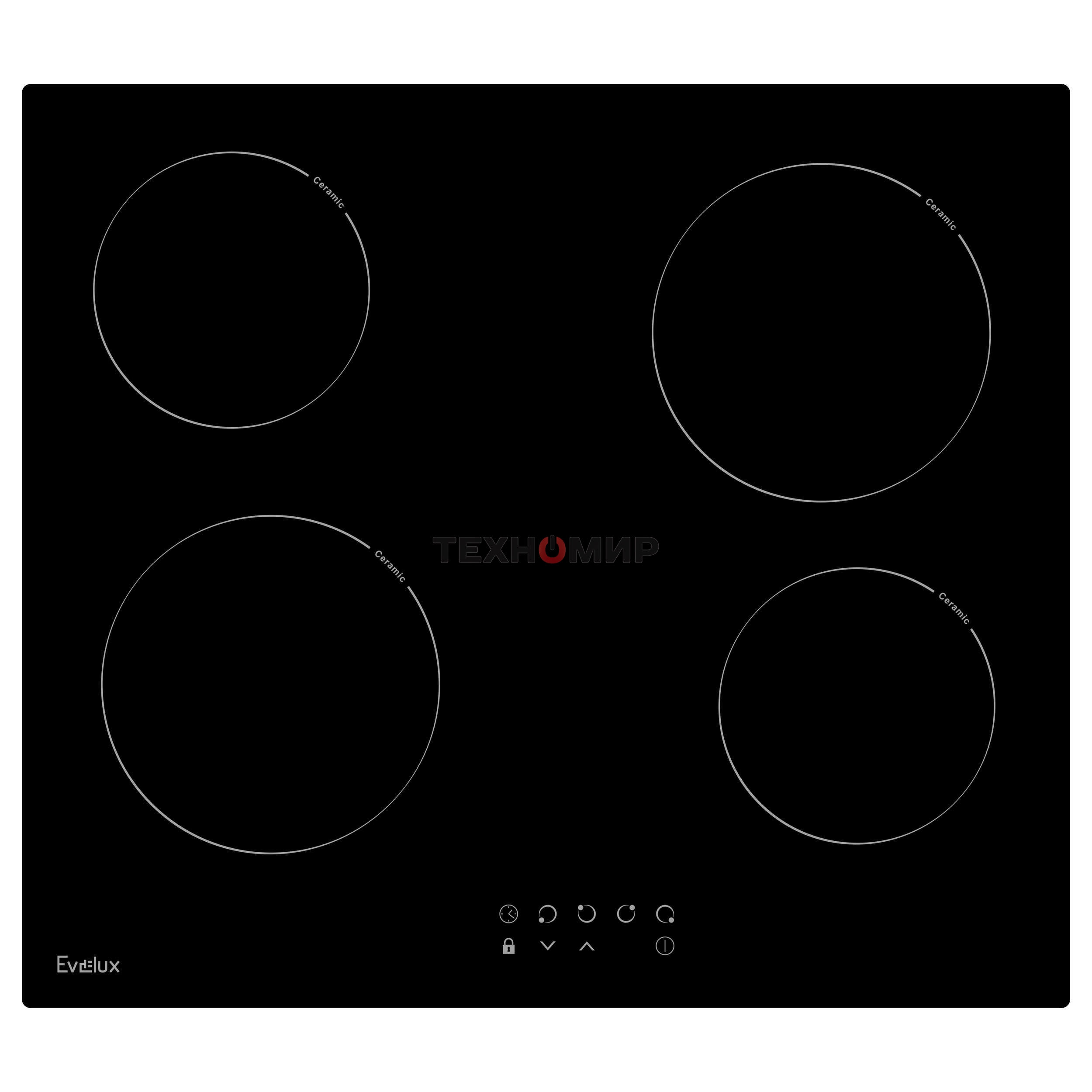 Электрическая варочная панель Evelux HEV 640 B