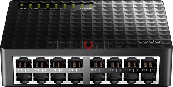 Коммутатор Cudy FS1016D (L2) 16x100 Мбит/с неуправляемый