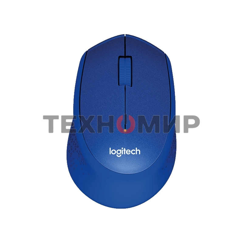 Мышь беспроводная Logitech M330 SILENT PLUS синий, 1000 dpi, радиоканал, USB, кнопки - 3
