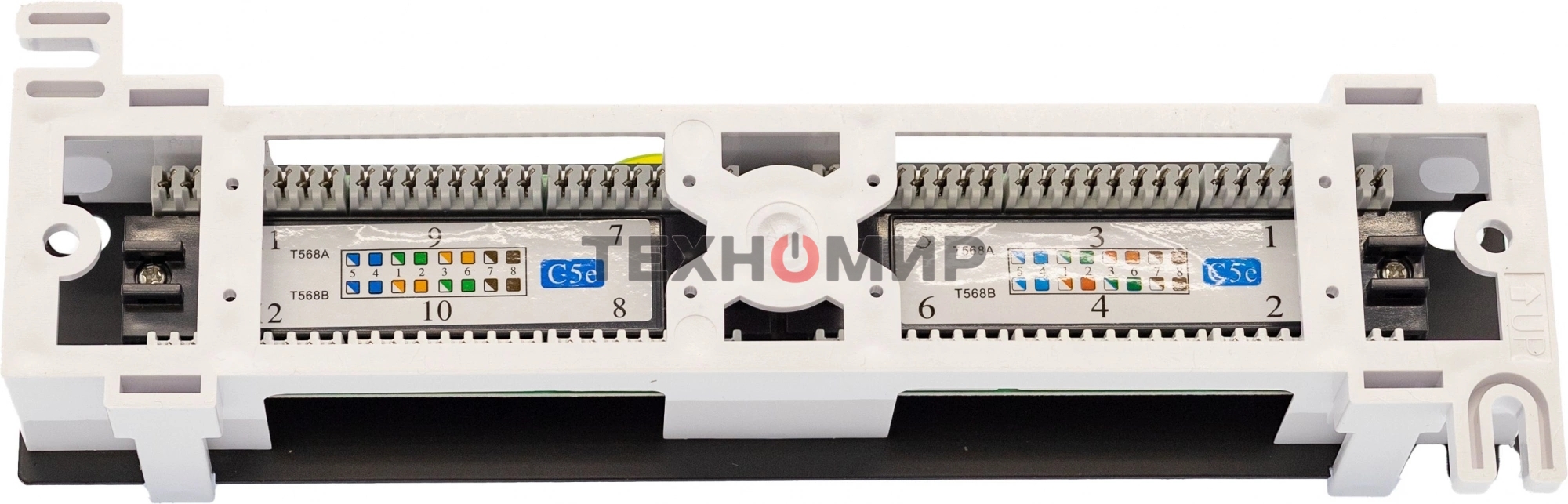 Патч-панель настенная 12хRJ-45, UTP, Cat.5e