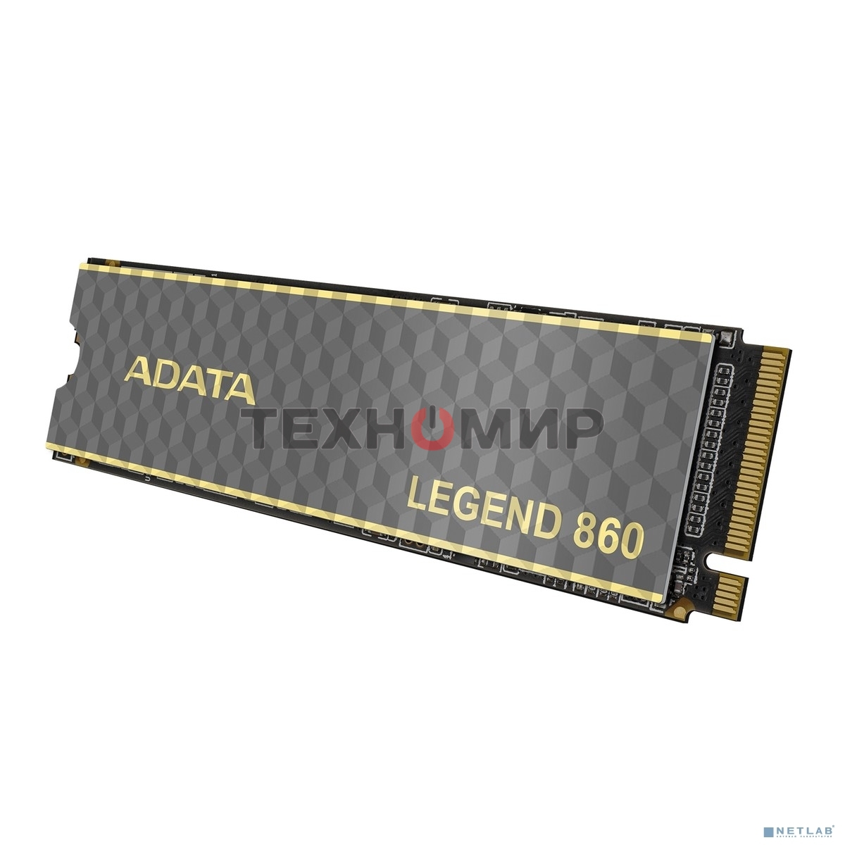 Накопитель SSD ADATA LEGEND 860, 2Tb, PCIe 4.0 x4, M.2 2280, NVMe, R/W 6000/5000, с радиатором