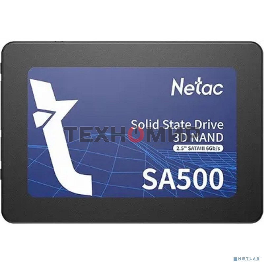 Накопитель SSD Netac SA500, 480Gb, SATA III, 2.5