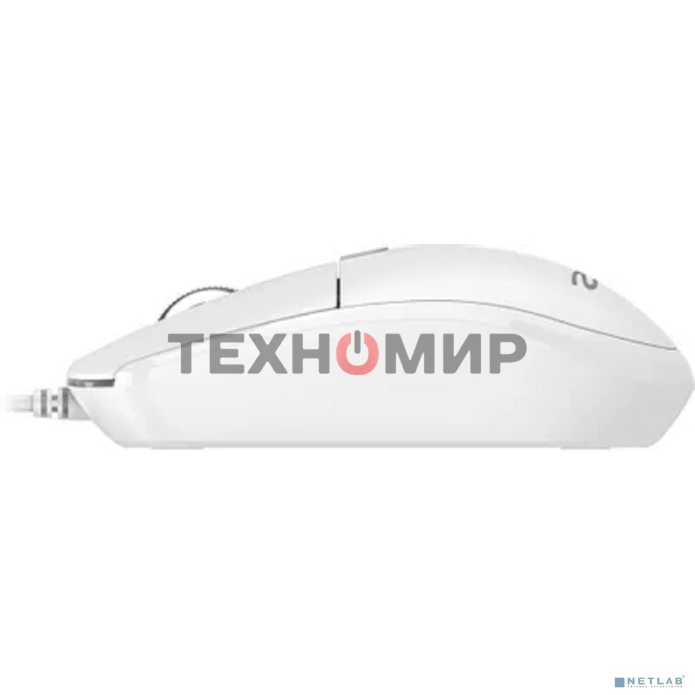 Мышь проводная Acer OMW401 белый, 2000 dpi, USB, кнопки - 4