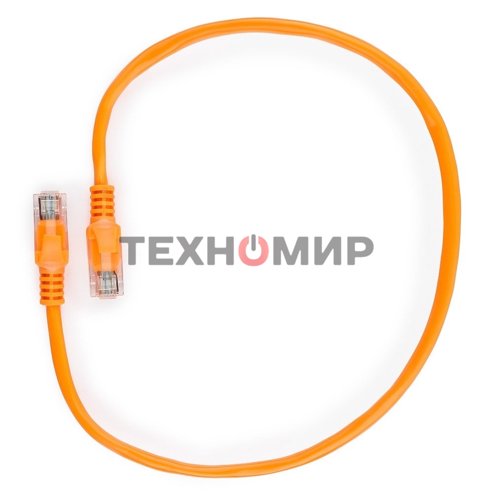 Патч-корд UTP Cablexpert PP12-0.5M/O cat.5e, 0.5м, литой, многожильный, оранжевый
