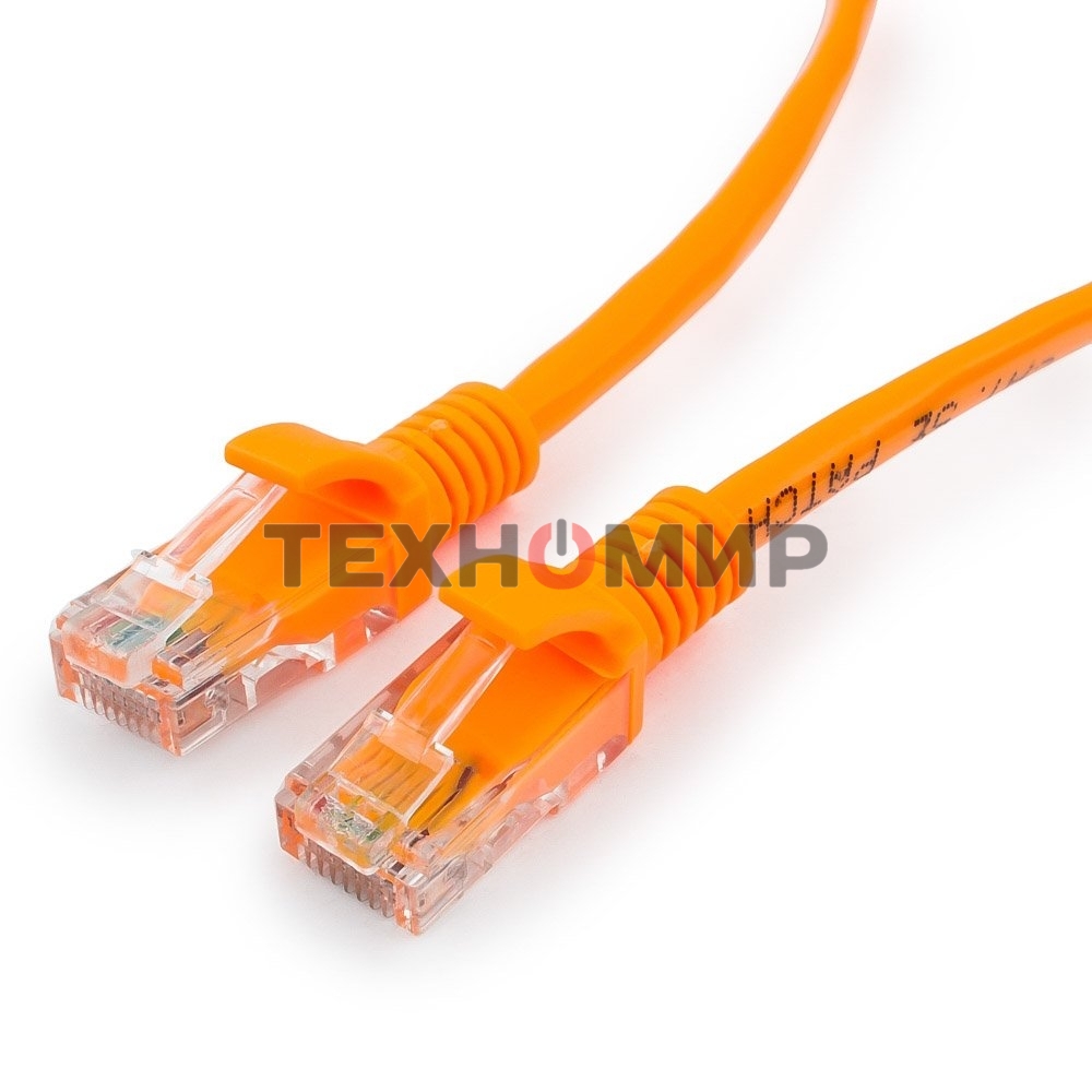 Патч-корд UTP Cablexpert PP12-0.5M/O cat.5e, 0.5м, литой, многожильный, оранжевый