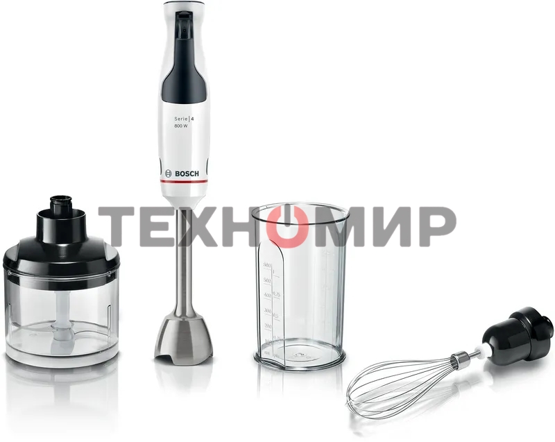 Блендер погружной Bosch MSM4W421 800 Вт, белый