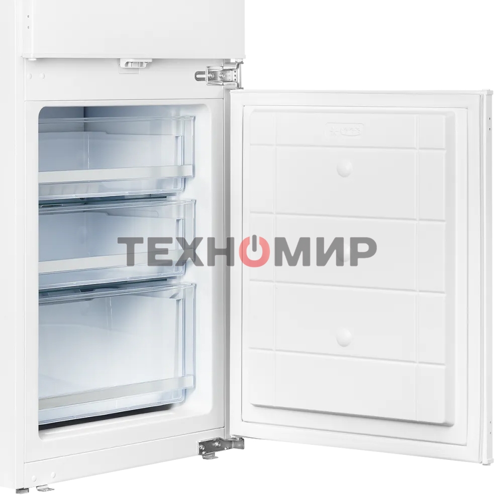 Встраиваемый холодильник Kuppersberg RBN 1760, High-Tech, объем 237 л, скользящий фасад, электронное управление, No Frost, антибактериальный пластик, звуковой сигнал при открытой дверце, перенавешиваемые двери, LED освещение, уровень шума 41 дБ, энергоэфф