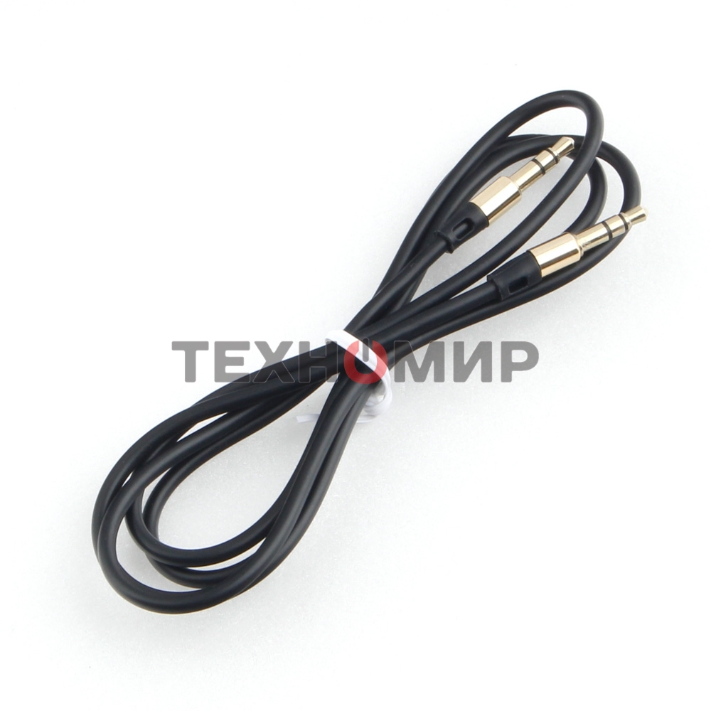 Кабель аудио Cablexpert CCAB-01-35MM-1MB, 3.5 Jack (M)/3.5 Jack (M), черный, 1м, блистер