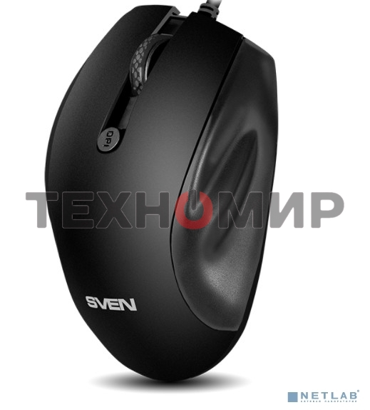 Мышь проводная SVEN RX-113 черный, 2000 dpi, USB, кнопки - 6