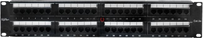 Патч-панель 19', 48хRJ-45, UTP, Cat.5e, 2U