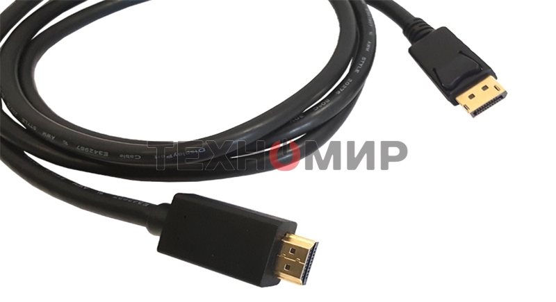 Кабель Kramer C-DPM/HM-3 DisplayPort-HDMI (Вилка - Вилка), 0,9 м