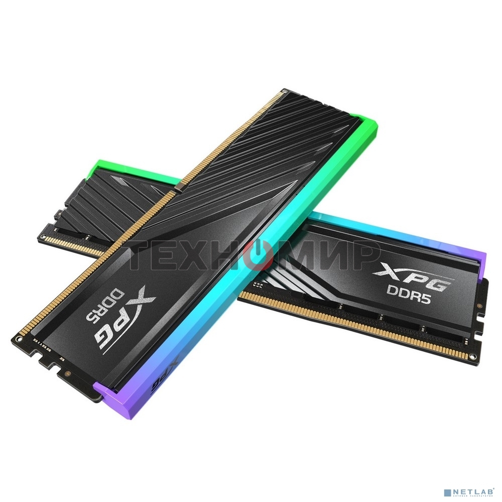 Оперативная память XPG Lancer Blade, DDR5, 32GB (2x16GB), 6000MHz, CL34, DIMM, с радиаторами, RGB, черный