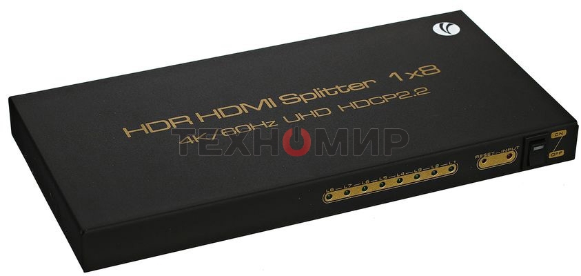 Разветвитель VCOM HDMI Spliitter 1=>8 2.0v