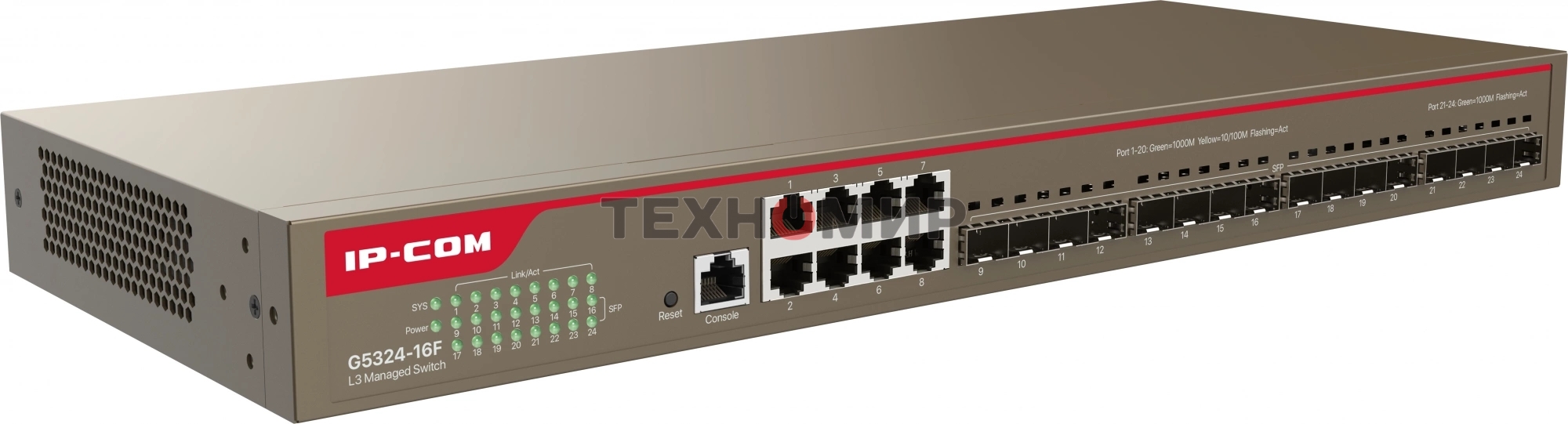 Коммутатор 8PORT 16SFP G5324-16F IP-COM