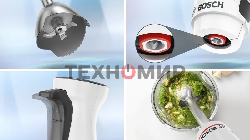 Блендер погружной Bosch MSM4W421 800 Вт, белый