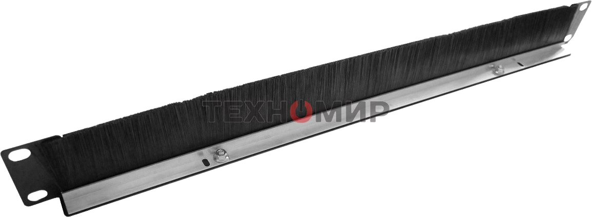 Горизонтальный кабельный органайзер со щеткой, 19