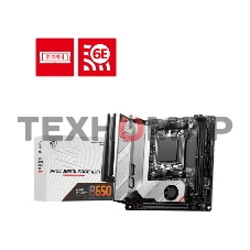 Материнская плата MSI MPG B650I EDGE WIFI, AM5, AMD B650, 2xDDR5, 4xSATA, 2xM.2, 1xPCI-E 4.0 x16, 1xHDMI, 1x 2.5Gb LAN, 3xUSB-A 3.2 Gen 2, 2xUSB-A 3.2 Gen 1, 1xUSB-C 3.2 Gen 2x2, 3x3.5 мм, 7.1, Mini-ITX