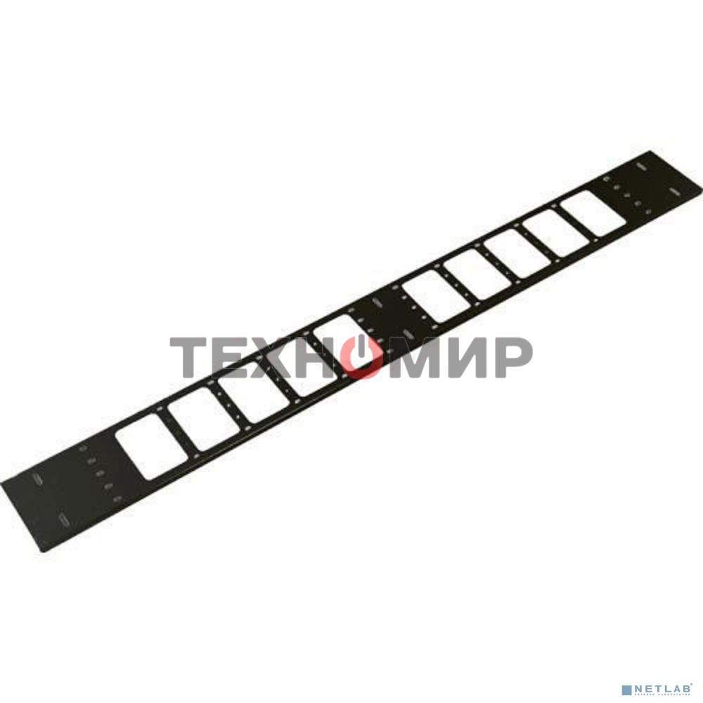 Вертикальный кабельный органайзер в шкаф, ширина 150 мм 42U, черный